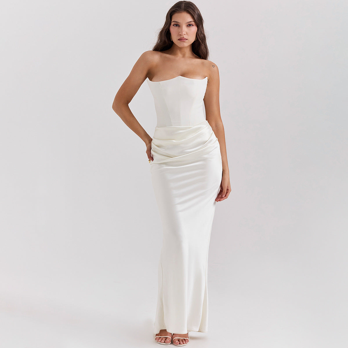 Robe Longue Bustier Glamour – Dos Nu & Sexy